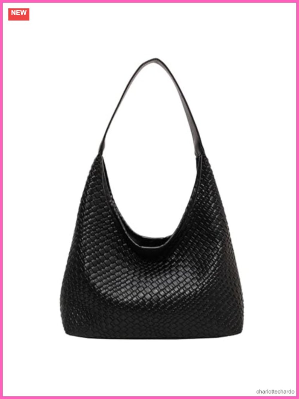 Woven Leather Tote Bag Hobo Shoulder Crossbody Handbag Large Capacity Women